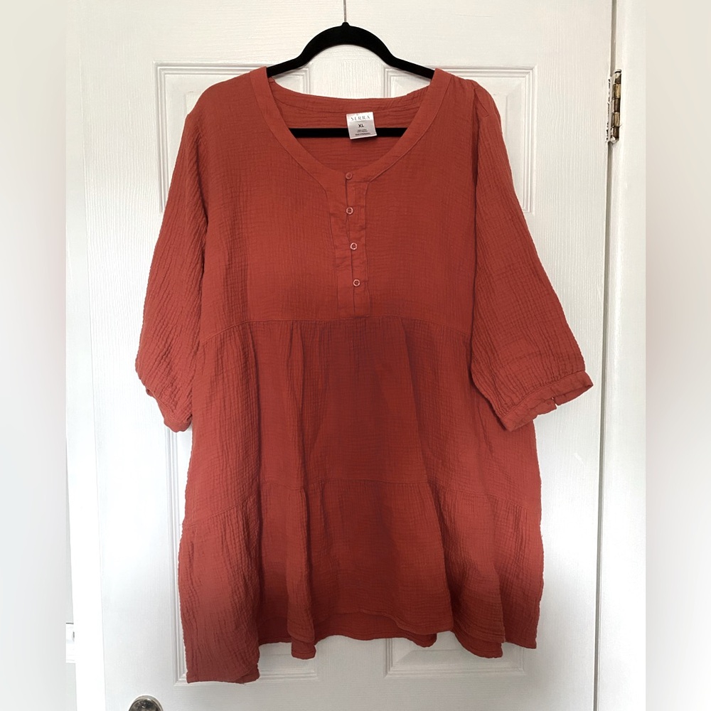 Serra Terracotta Tunic Dress